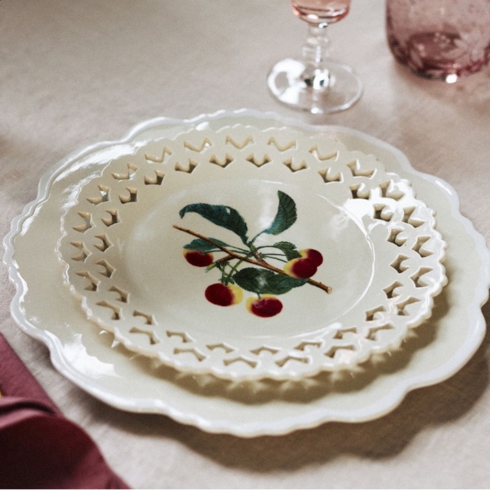 Chantilly dessert plate single‎